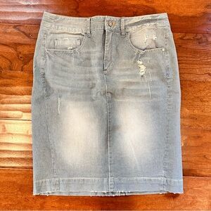 Anthropologie Pilcro Pencil Denim Jean Skirt, size 29